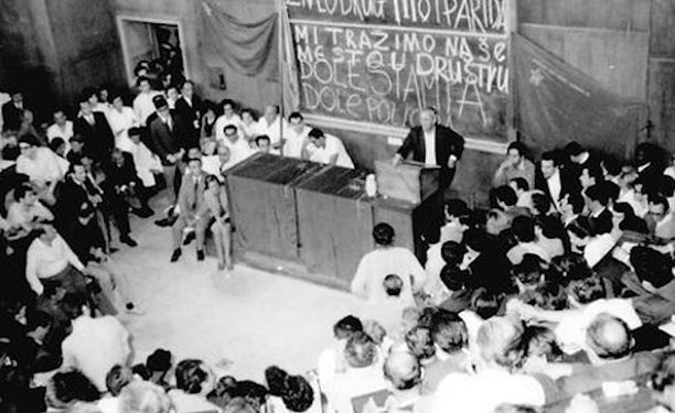 University of Belgrade medical school, 4 June 1968. via Sve Vesti.